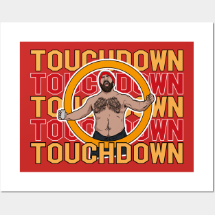 Jason Kelce Touhdown Posters and Art